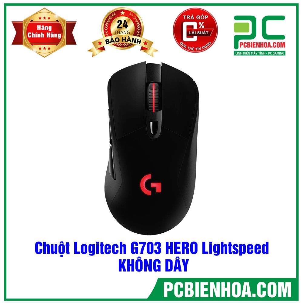 Chuột Logitech G703 HERO Lightspeed Wireless(Không dây)