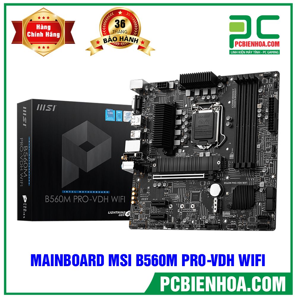 MAINBOARD MSI B560M PRO-VDH WIFI ( LGA1200 / M-ATX / 4xDDR4 )