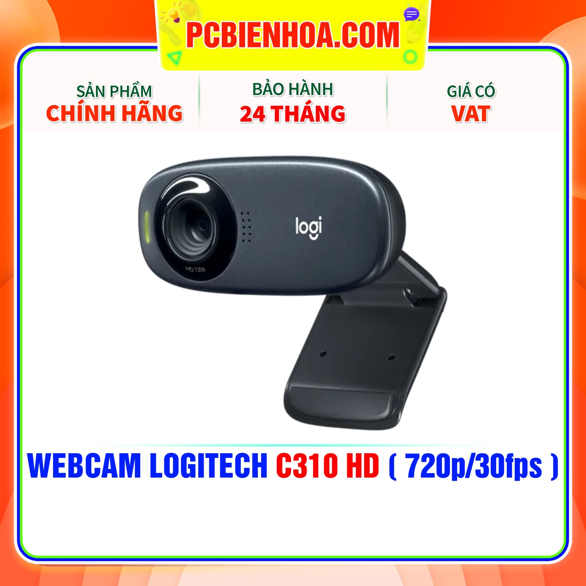  WEBCAM LOGITECH C310 HD ( 720p/30fps ) 