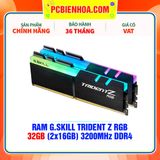  RAM G.SKILL TRIDENT Z RGB 32GB (2x16GB) 3200MHz DDR4 (F4-3200C16D-32GTZR) 