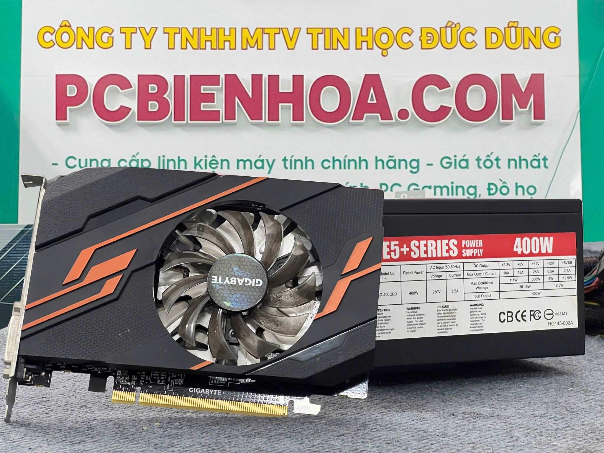THANH LÝ COMBO 2ND: VGA GIGABYTE GT 1030 & NGUỒN ANDYSON E5+ 400W - BH 1 THÁNG
