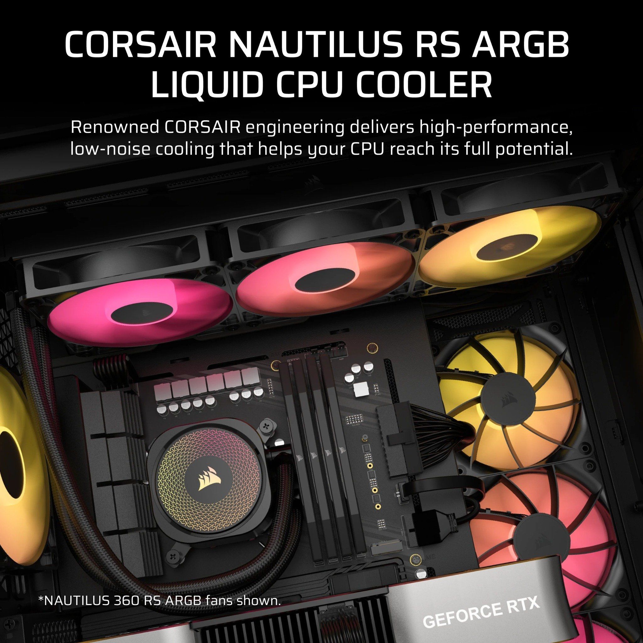 TẢN NHIỆT NƯỚC AIO CORSAIR NAUTILUS 240 RS ARGB ( HỖ TRỢ SOCKET LGA1700|1851 / AM5 )