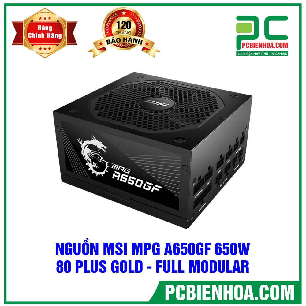 Nguồn MSI MPG A650GF 650W - 80 Plus Gold - Full modular