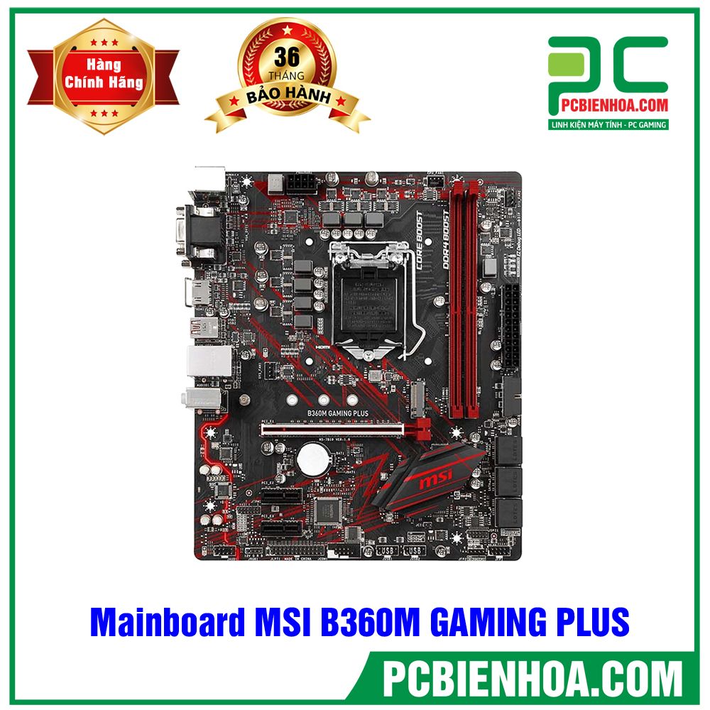Mainboard MSI B360M GAMING PLUS ( LGA1151 / M-ATX / 2xDDR4 )