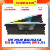  RAM CORSAIR VENGEANCE RGB 64GB (2x32GB) 5600MHz DDR5 C36 BLACK (CMH64GX5M2B5600C36) 