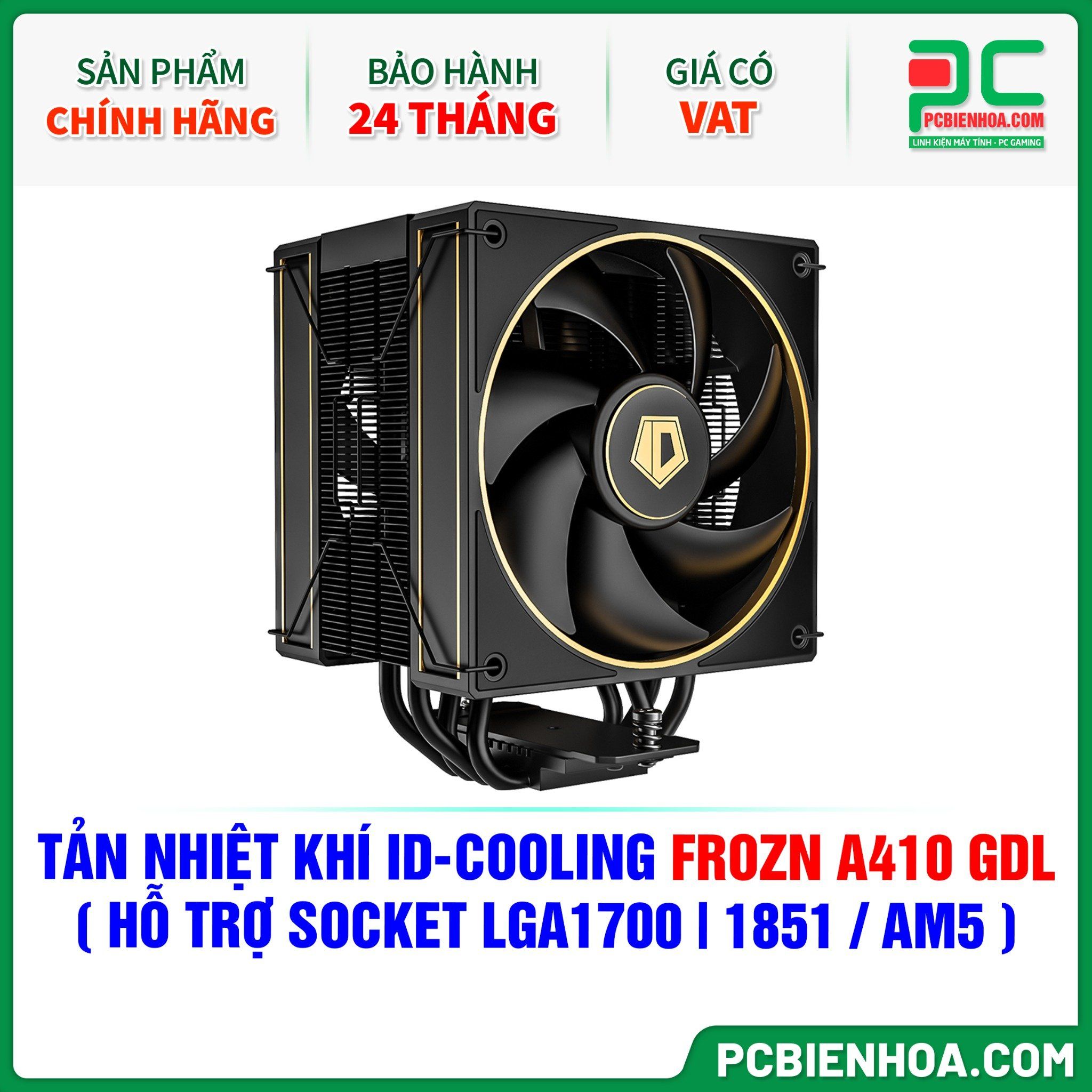 TẢN NHIỆT KHÍ ID-COOLING FROZN A410 GDL ( HỖ TRỢ SOCKET LGA1700|1851 / AM5 )
