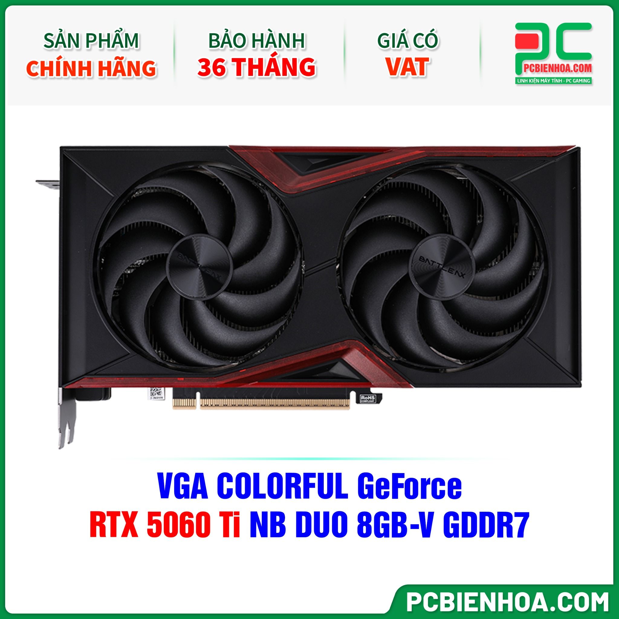 VGA COLORFUL GeForce RTX 5060 Ti NB DUO 8GB-V GDDR7