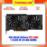  VGA GALAX GeForce RTX 4060 1-CLICK OC 2X 8GB GDDR6 ( 46NSL8MD8LOC ) 