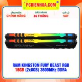  RAM KINGSTON FURY BEAST RGB 16GB (2x8GB) 3600MHz DDR4 ( KF436C17BBAK2/16 ) 