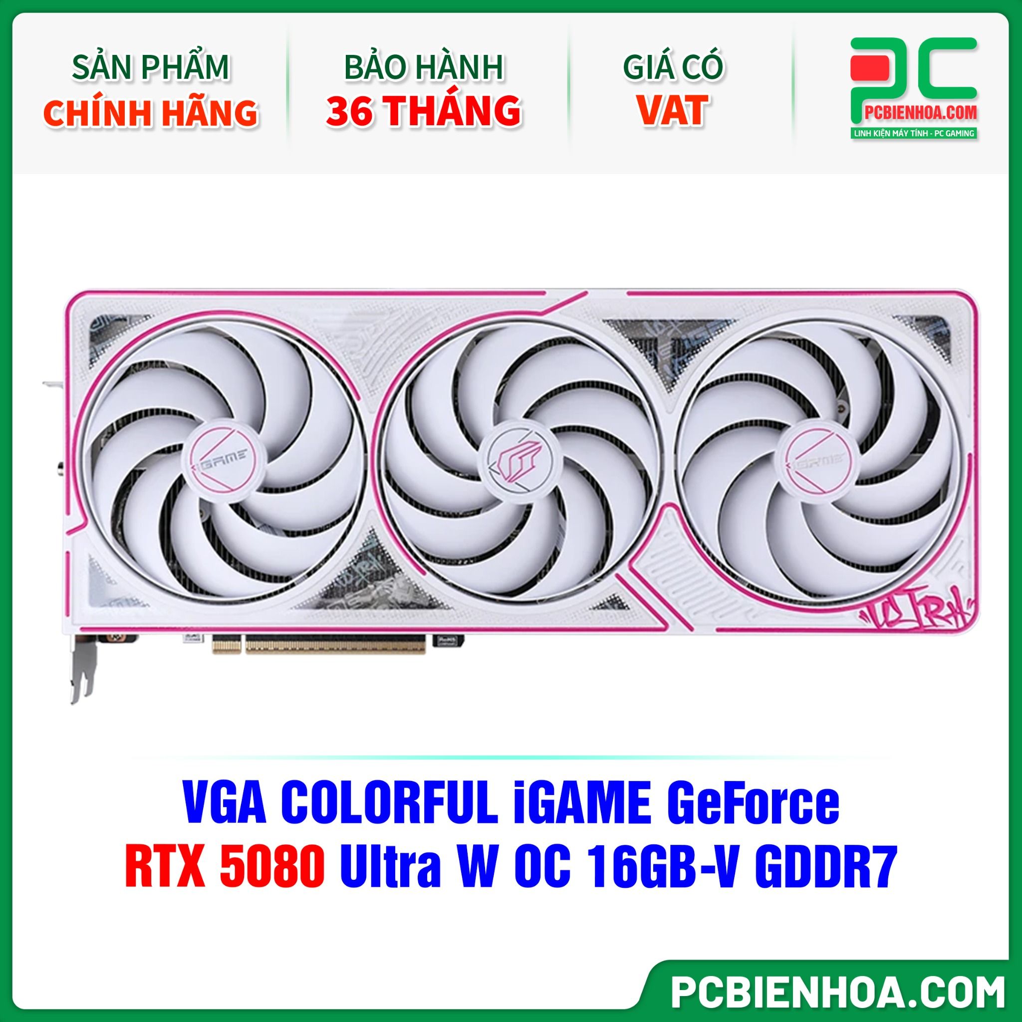 VGA COLORFUL iGAME GeForce RTX 5080 Ultra W OC 16GB-V GDDR7