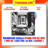  DDR5 - MAINBOARD ASRock B760M PRO RS WIFI ( WiFi 6E / LGA1700 / m-ATX / 4xDDR5 ) 