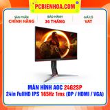  MÀN HÌNH AOC 24G2SP - 24in FullHD IPS 165Hz 1ms ( DP / HDMI / VGA ) 