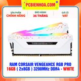  RAM CORSAIR VENGEANCE RGB PRO 16GB (2x8GB ) 3200MHz DDR4 - WHITE (CMW16GX4M2C3200C16W) 