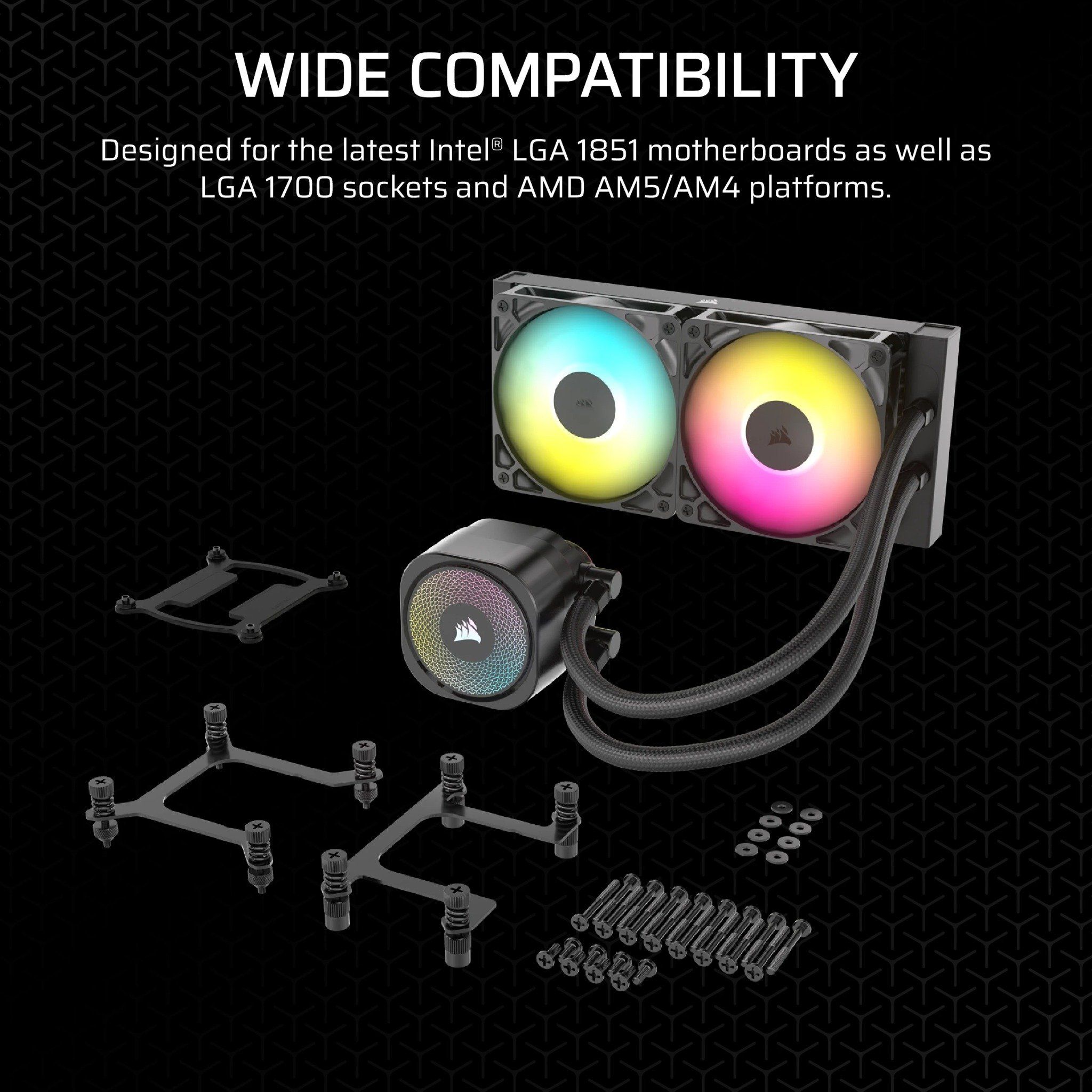 TẢN NHIỆT NƯỚC AIO CORSAIR NAUTILUS 240 RS ARGB ( HỖ TRỢ SOCKET LGA1700|1851 / AM5 )