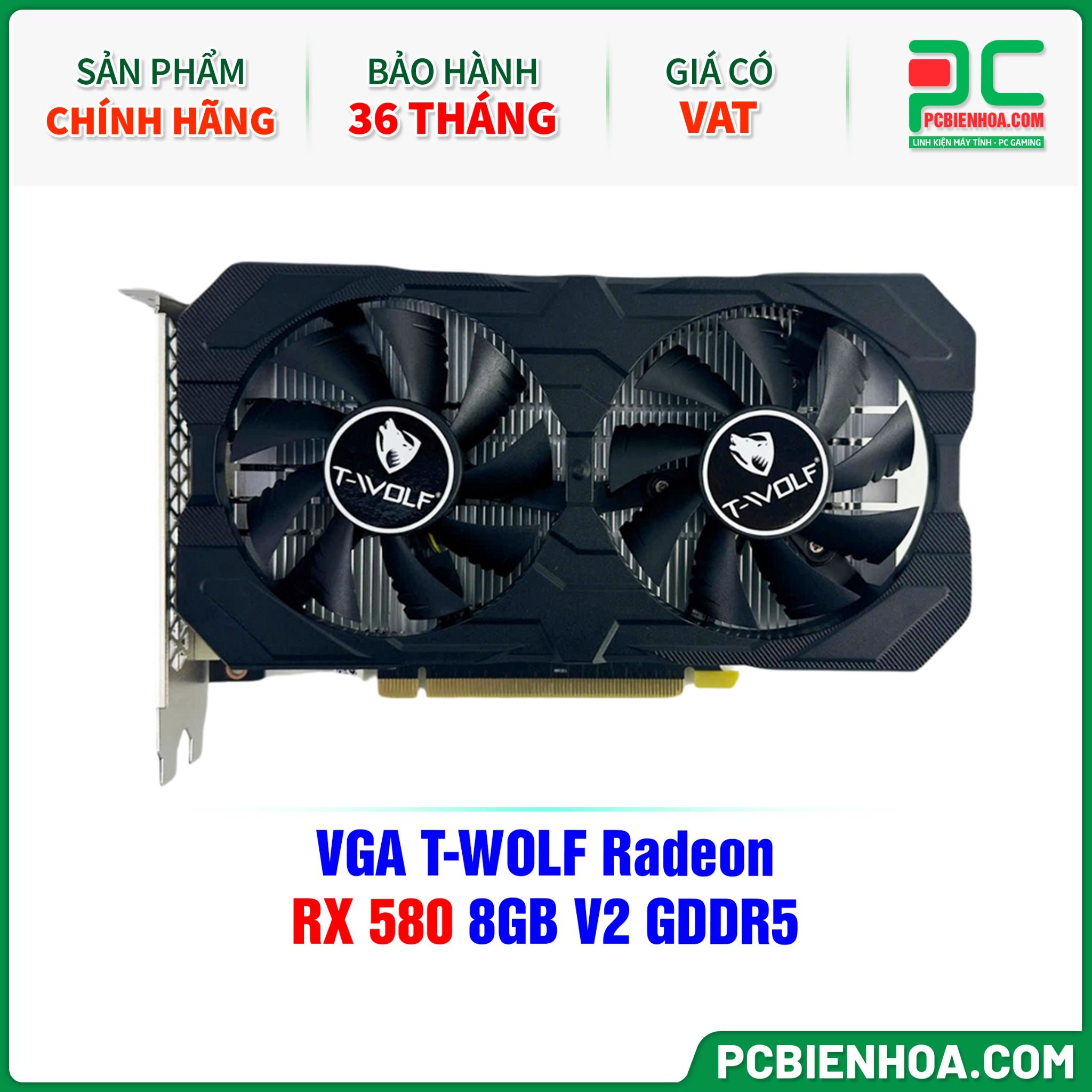 VGA T-WOLF Radeon RX 580 8GB V2 GDDR5