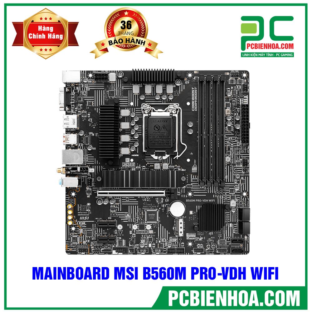 MAINBOARD MSI B560M PRO-VDH WIFI ( LGA1200 / M-ATX / 4xDDR4 )
