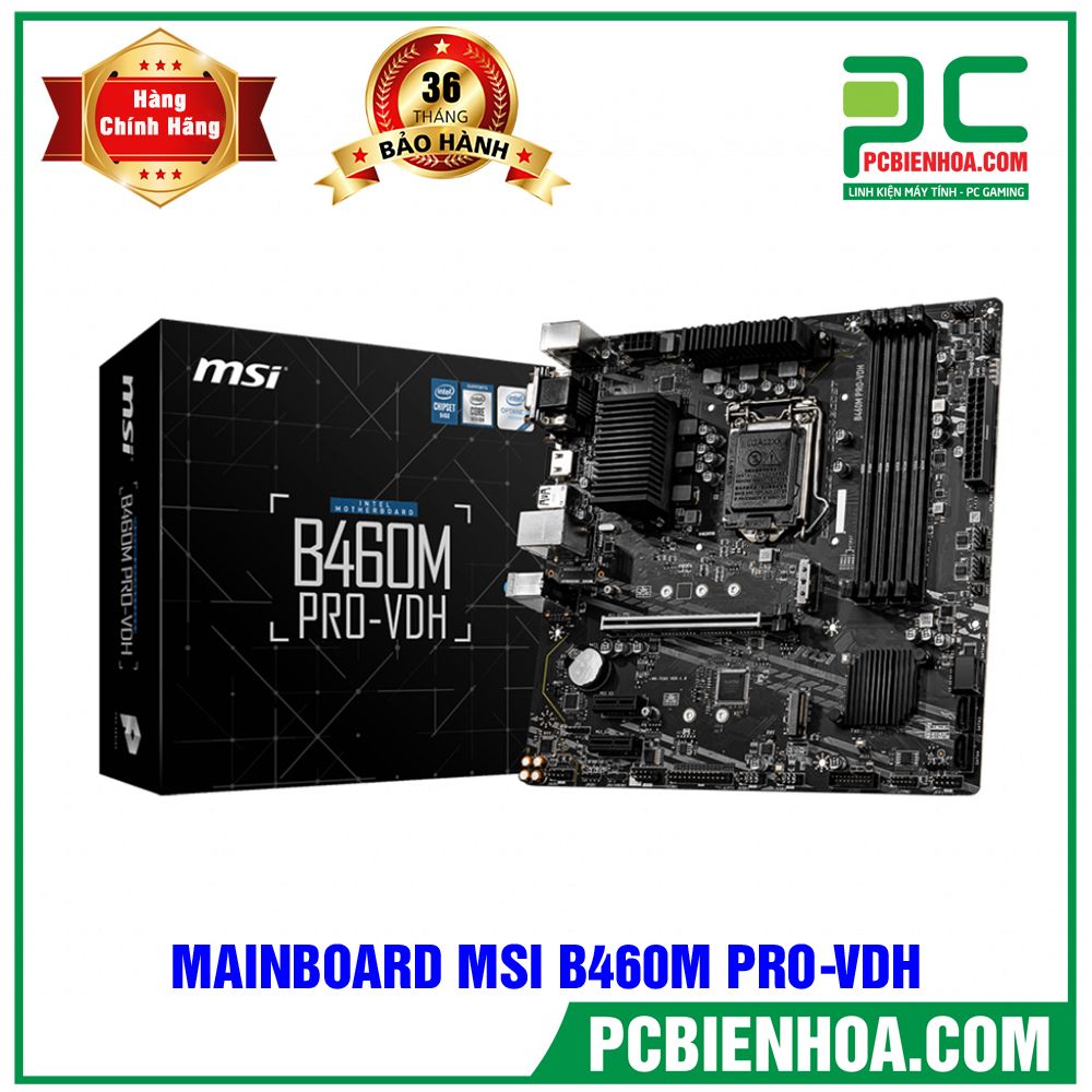MAINBOARD MSI B460M PRO-VDH ( LGA1200 / M-ATX / 4xDDR4 )