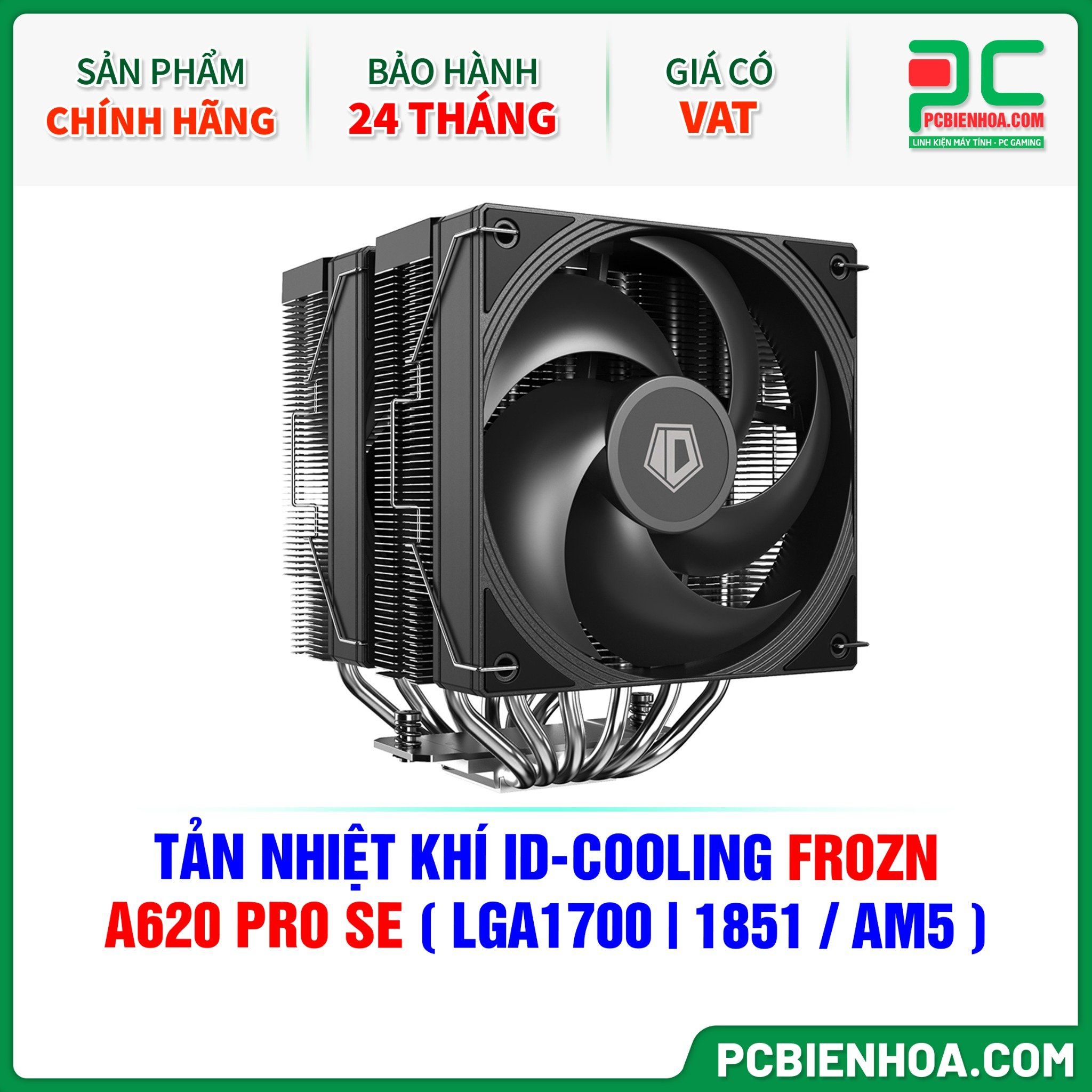 TẢN NHIỆT KHÍ ID-COOLING FROZN A620 PRO SE ( HỖ TRỢ SOCKET LGA1700|1851 / AM5 )