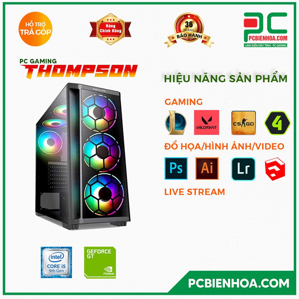 PC GAMING THOMPSON ( CORE I5 9400F / H310 / GT1030 / 8GB / 240GB )
