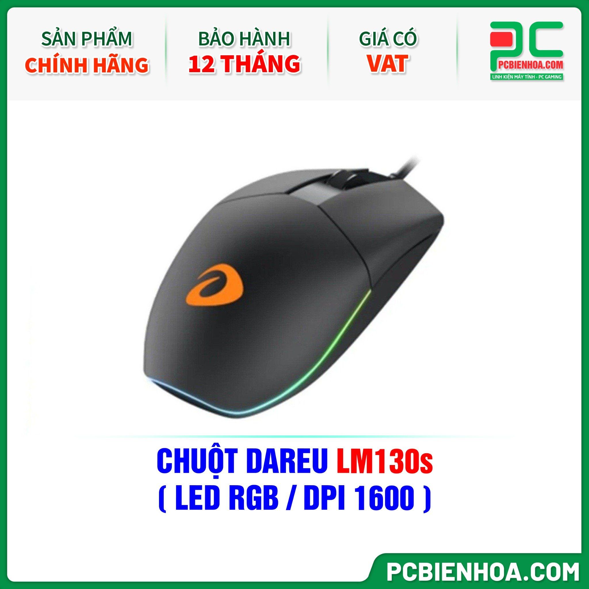 CHUỘT DAREU LM130s ( LED RGB / DPI 1600 )