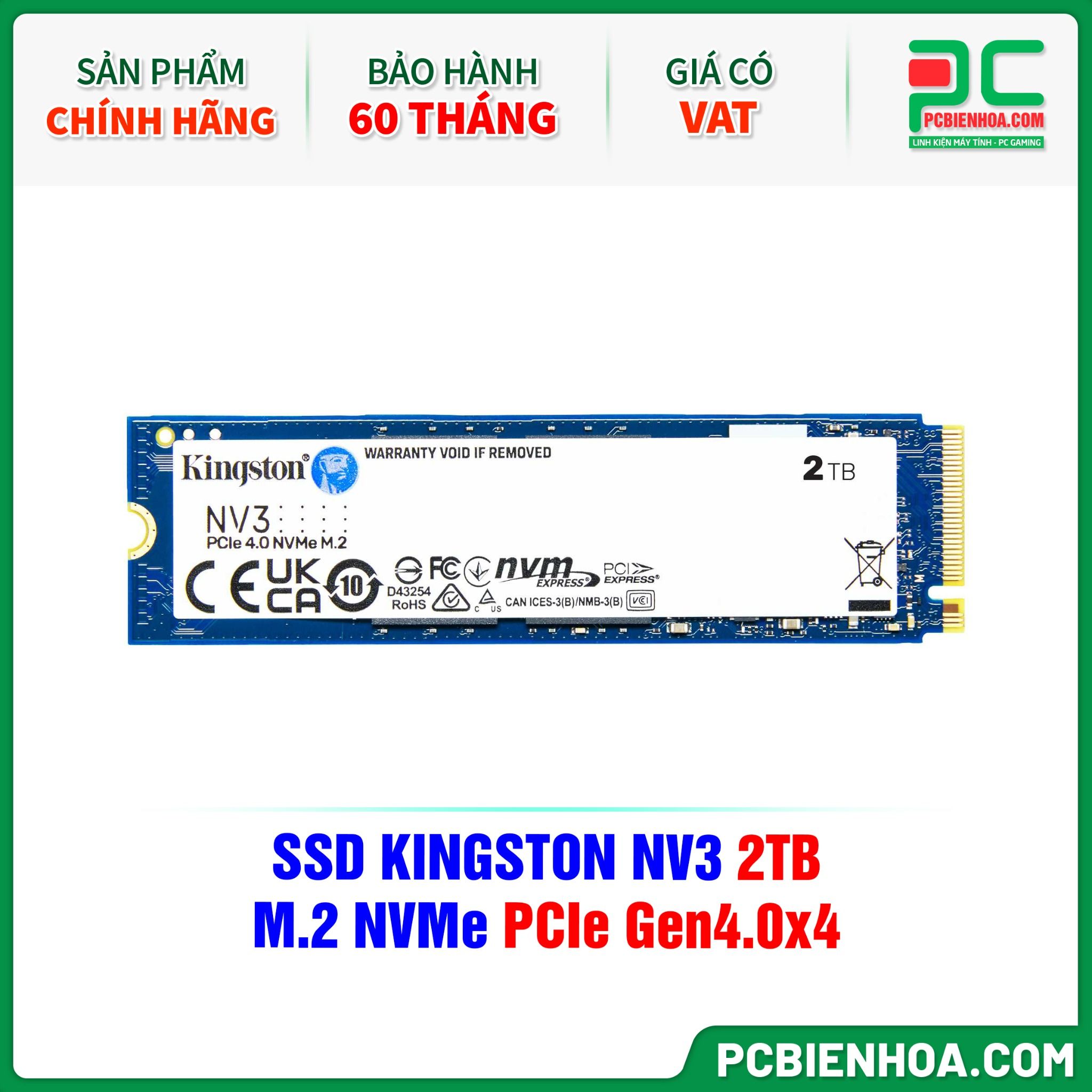 SSD KINGSTON NV3 2TB - M.2 NVMe PCIe Gen4.0x4 ( SNV3S/2000G )
