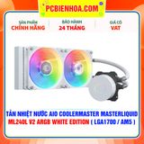  TẢN NHIỆT NƯỚC AIO COOLERMASTER MASTERLIQUID ML240L V2 ARGB WHITE EDITION ( HỖ TRỢ SOCKET LGA1700 ) 