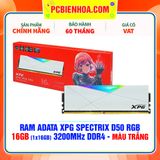  RAM ADATA XPG SPECTRIX D50 RGB - 16GB (1x16GB) 3200MHz DDR4 - MÀU TRẮNG 