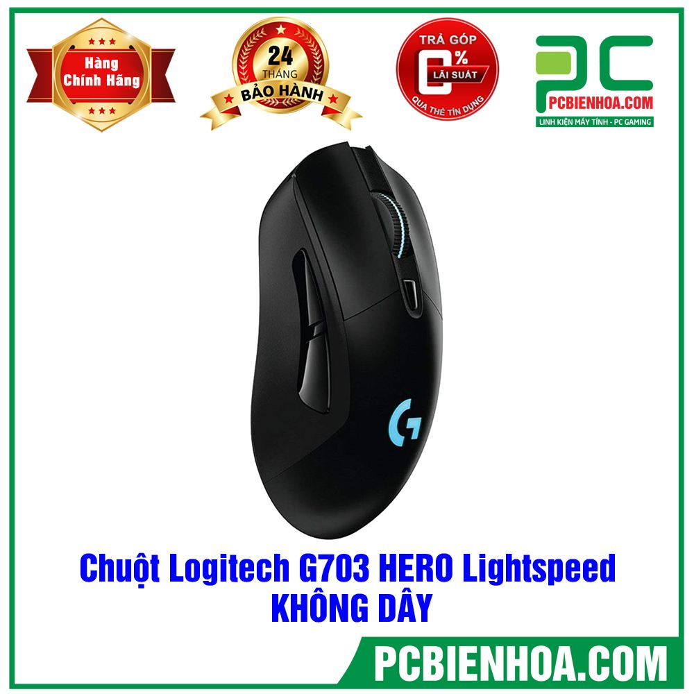 Chuột Logitech G703 HERO Lightspeed Wireless(Không dây)