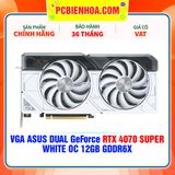  VGA ASUS DUAL GeForce RTX 4070 SUPER WHITE OC 12GB GDDR6X ( DUAL-RTX4070S-O12G-WHITE ) 