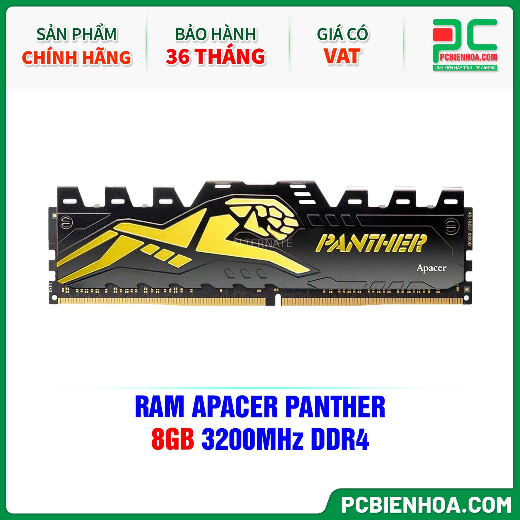 RAM APACER PANTHER - 8GB 3200MHz DDR4