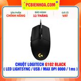  CHUỘT LOGITECH G102 BLACK ( LED LIGHTSYNC / USB / MAX DPI 8000 / 1ms ) 