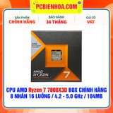  CPU AMD Ryzen 7 7800X3D BOX CHÍNH HÃNG ( 8 NHÂN 16 LUỒNG / 4.2 - 5.0 GHz / 104MB ) 