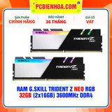  Ram G.Skill Trident Z Neo RGB 32GB (2x16GB) 3600Mhz DDR4 (F4-3600C18D-32GTZN) 