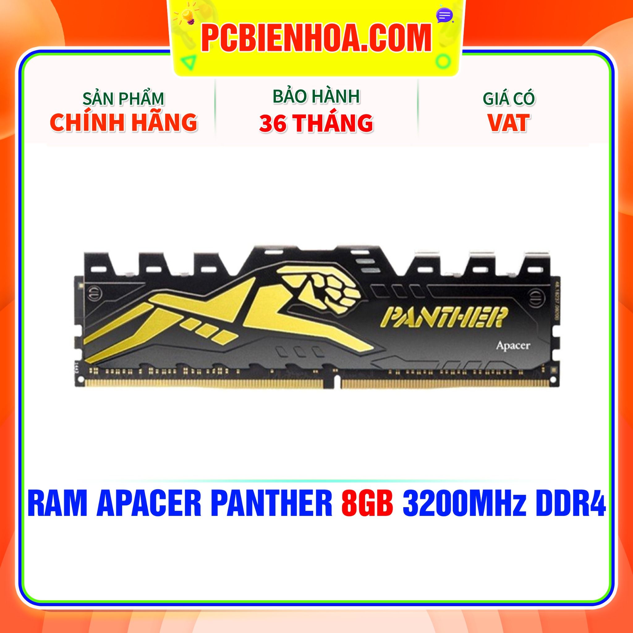  RAM APACER PANTHER 8GB 3200MHz DDR4 