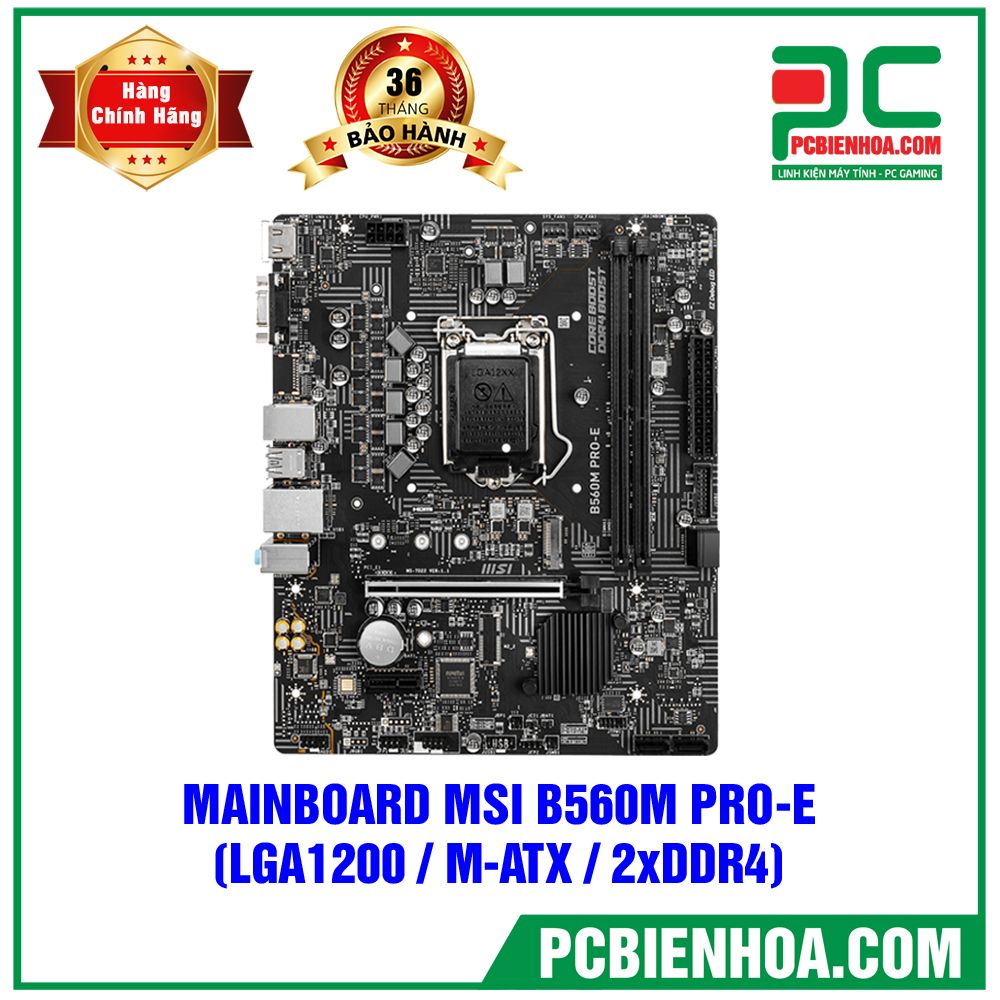 Mainboard MSI B560M PRO - E ( LGA1200 / M-ATX / 2xDDR4 )