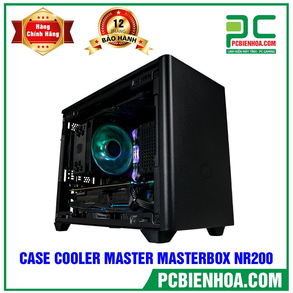 CASE COOLER MASTER MASTERBOX NR200 MINI ITX (BLACK) (LƯỚI KIM LOẠI)