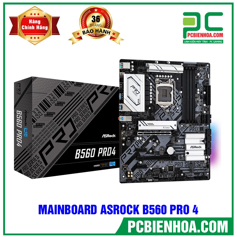 MAINBOARD ASROCK B560 PRO 4 ( LGA1200 / ATX / 4xDDR4 )