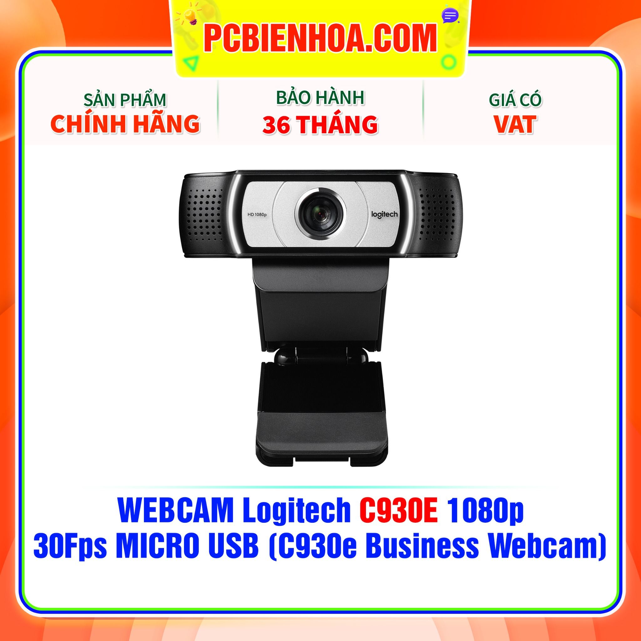  Thiết Bị Truyền Hình Ảnh - Webcam Logitech C930E 1080p (C930e Business Webcam) 