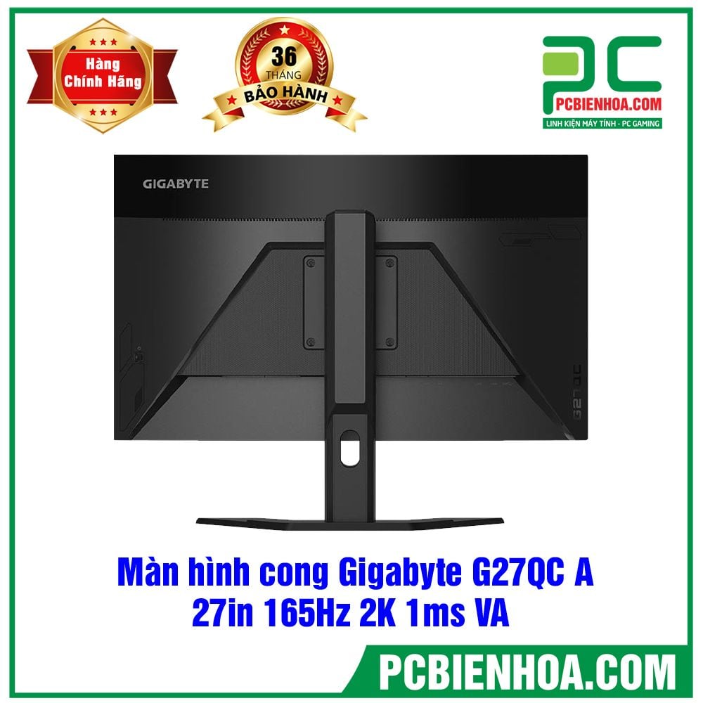Màn hình cong Gigabyte G27QC A 27in 165Hz 2K 1ms VA