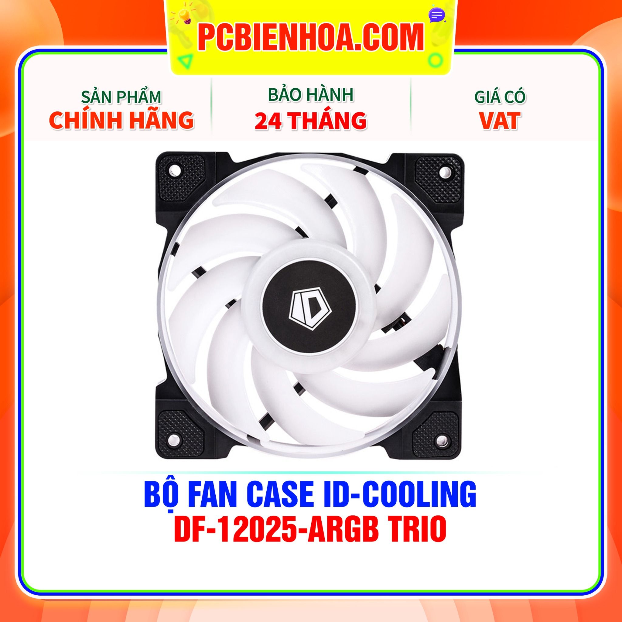  BỘ FAN CASE ID-COOLING DF-12025-ARGB TRIO 