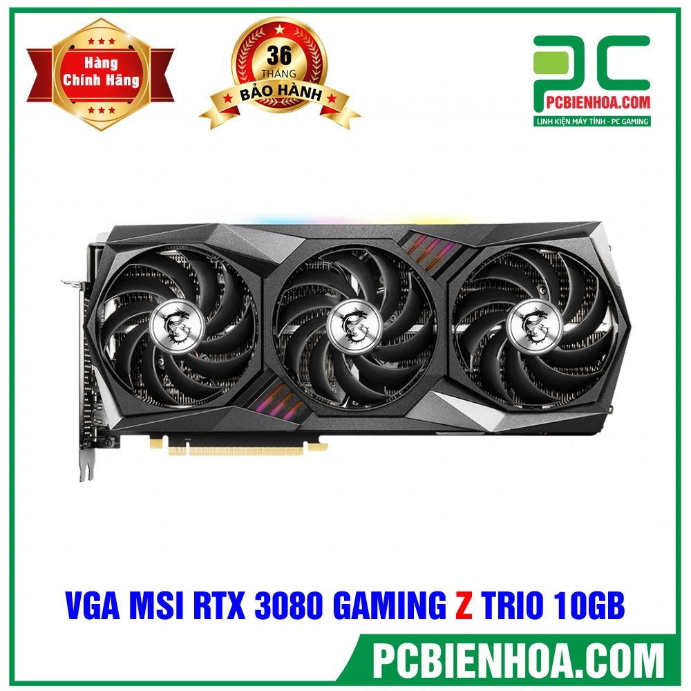 VGA MSI GEFORCE RTX 3080 GAMING Z TRIO 10GB GDDR6X (CÓ BÁN LẺ)