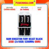  RAM KINGSTON FURY BEAST BLACK 32GB (2x16GB) 5200MHz DDR5 ( KF552C40BBK2-32 ) 