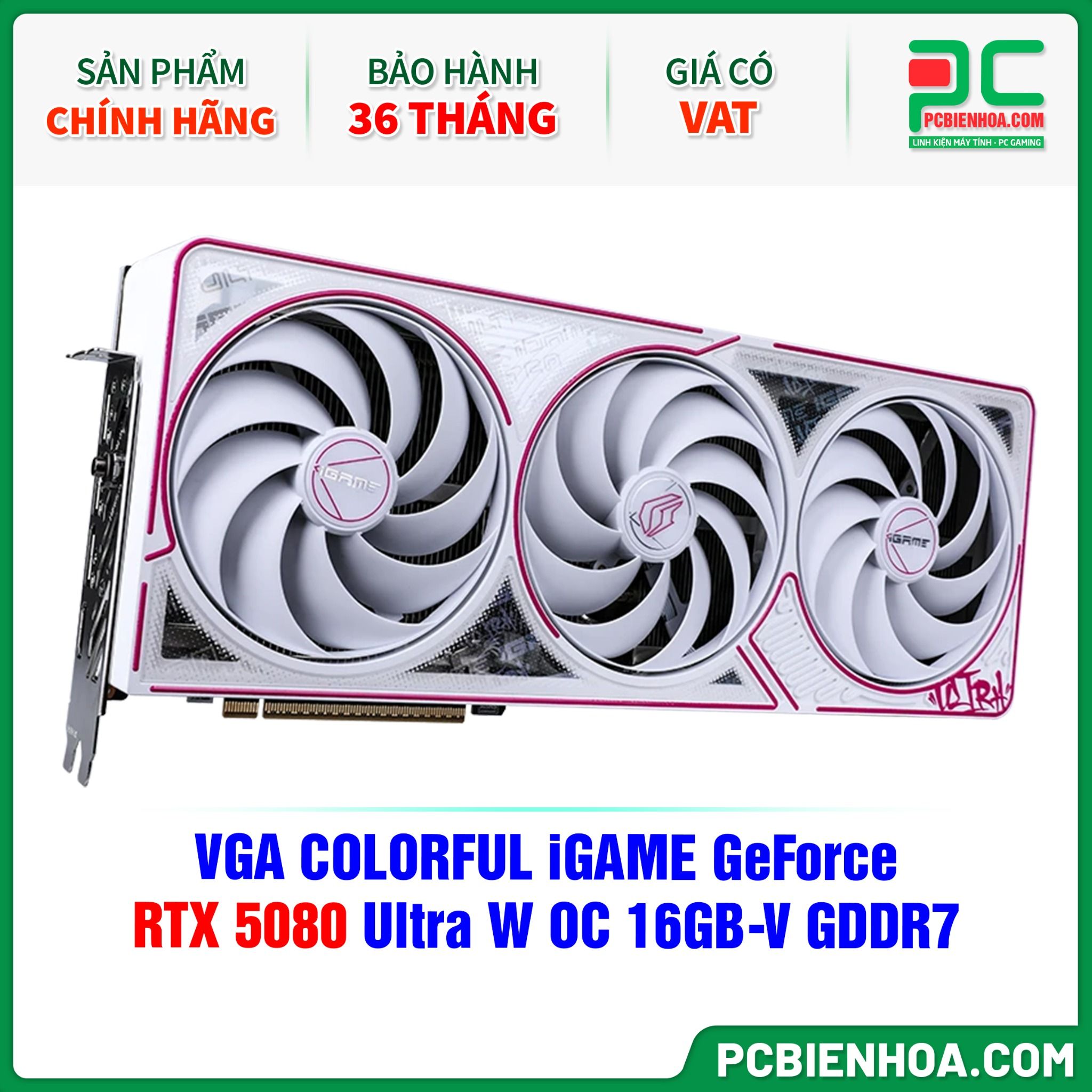 VGA COLORFUL iGAME GeForce RTX 5080 Ultra W OC 16GB-V GDDR7