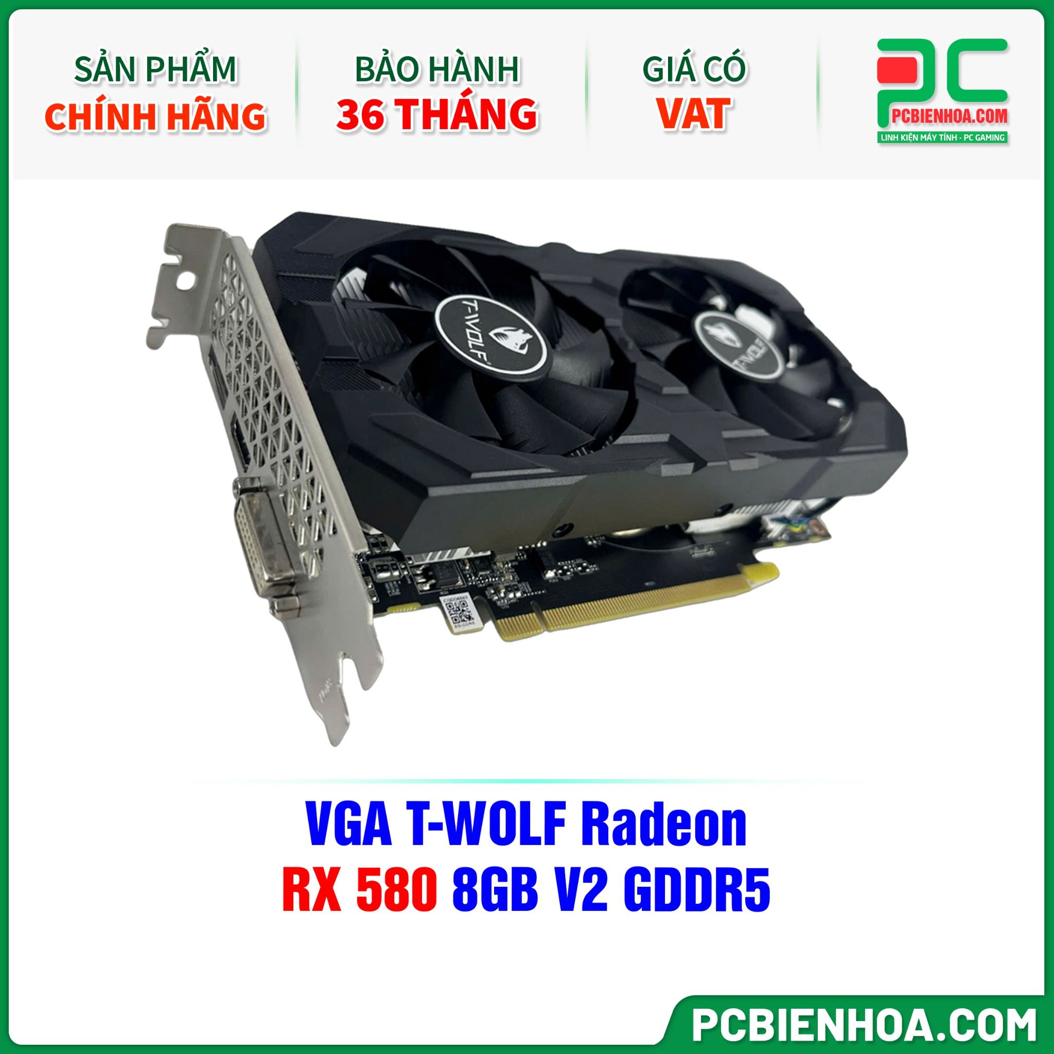 VGA T-WOLF Radeon RX 580 8GB V2 GDDR5