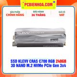  SSD KLEVV CRAS C700 RGB 240GB - 3D NAND M.2 NVMe PCIe Gen 3x4 ( K240GM2SP0-C7R ) 