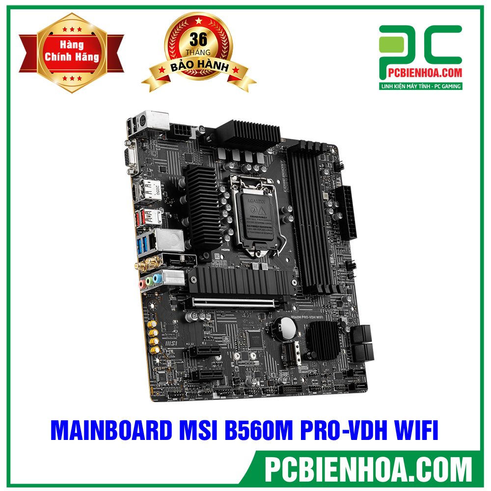 MAINBOARD MSI B560M PRO-VDH WIFI ( LGA1200 / M-ATX / 4xDDR4 )