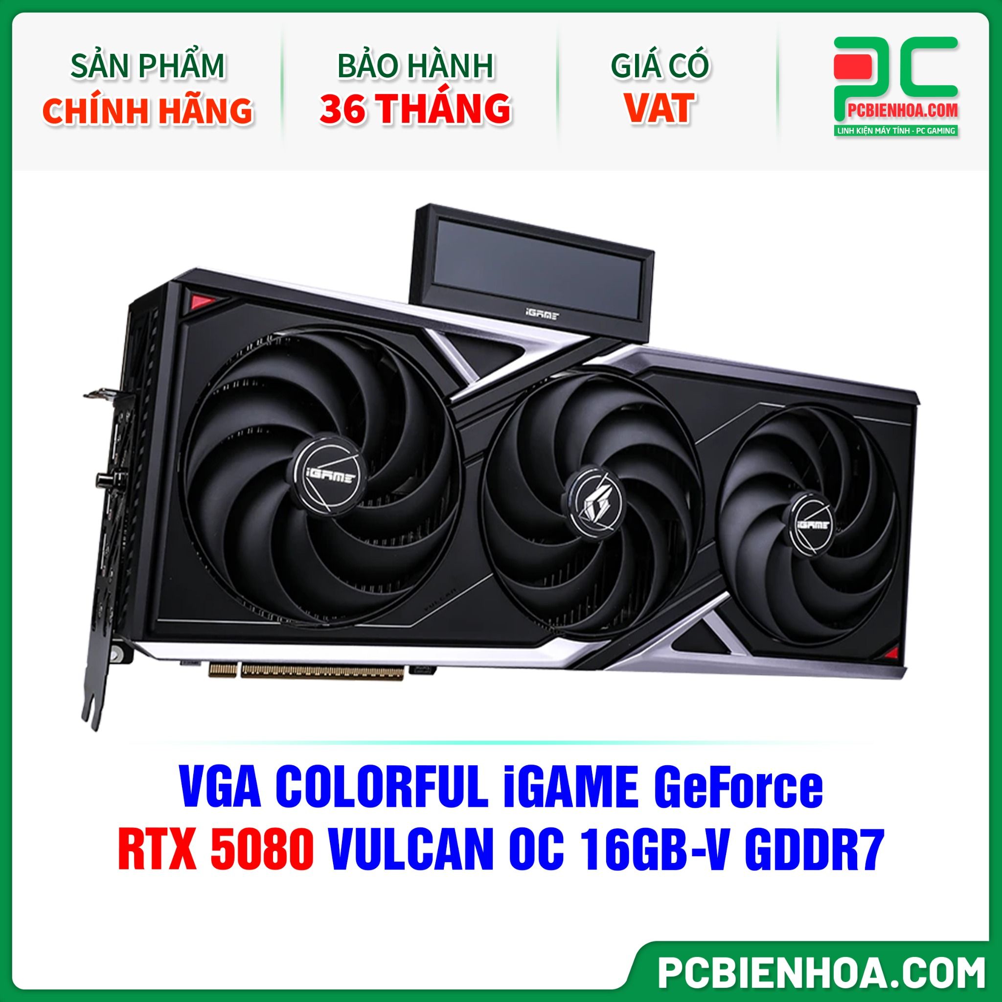 VGA COLORFUL iGAME GeForce RTX 5080 VULCAN OC 16GB-V GDDR7