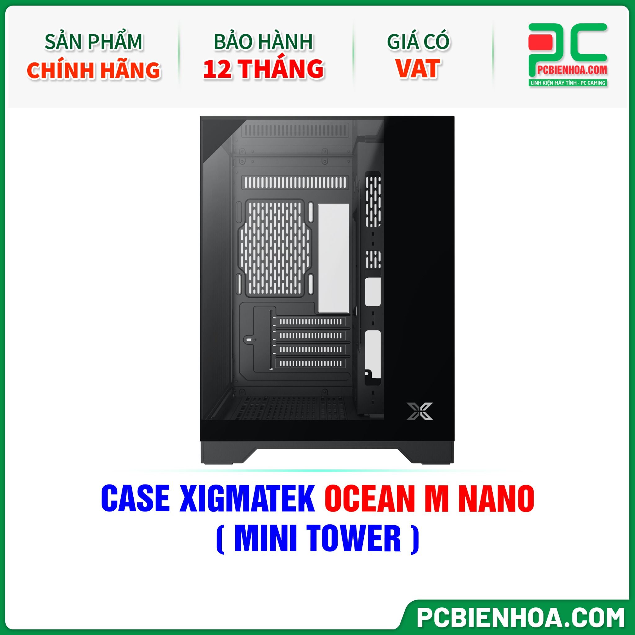 CASE XIGMATEK OCEAN M NANO - CHƯA KÈM FAN ( MINI TOWER - EN45400 )