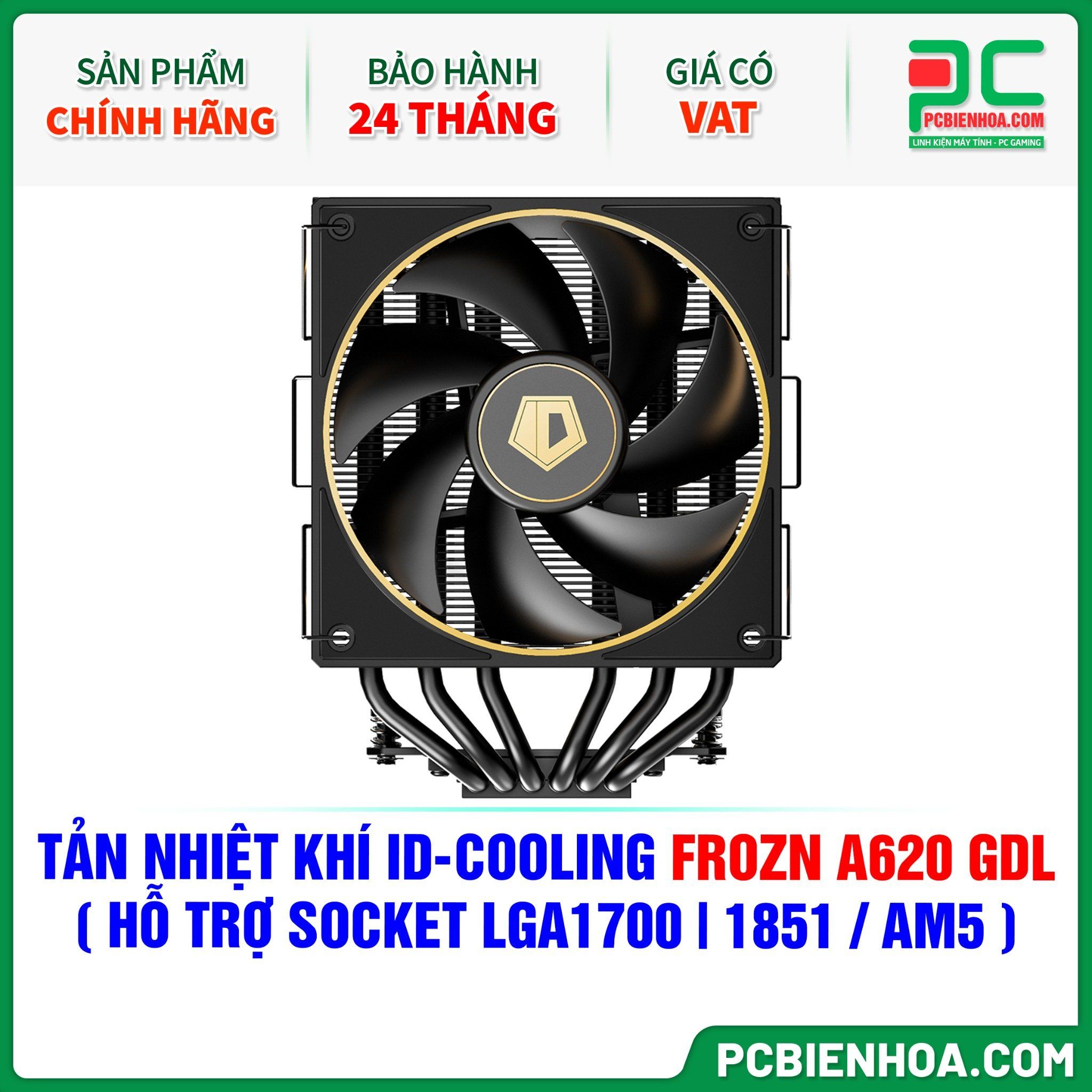 TẢN NHIỆT KHÍ ID-COOLING FROZN A620 GDL ( HỖ TRỢ SOCKET LGA1700|1851 / AM5 )