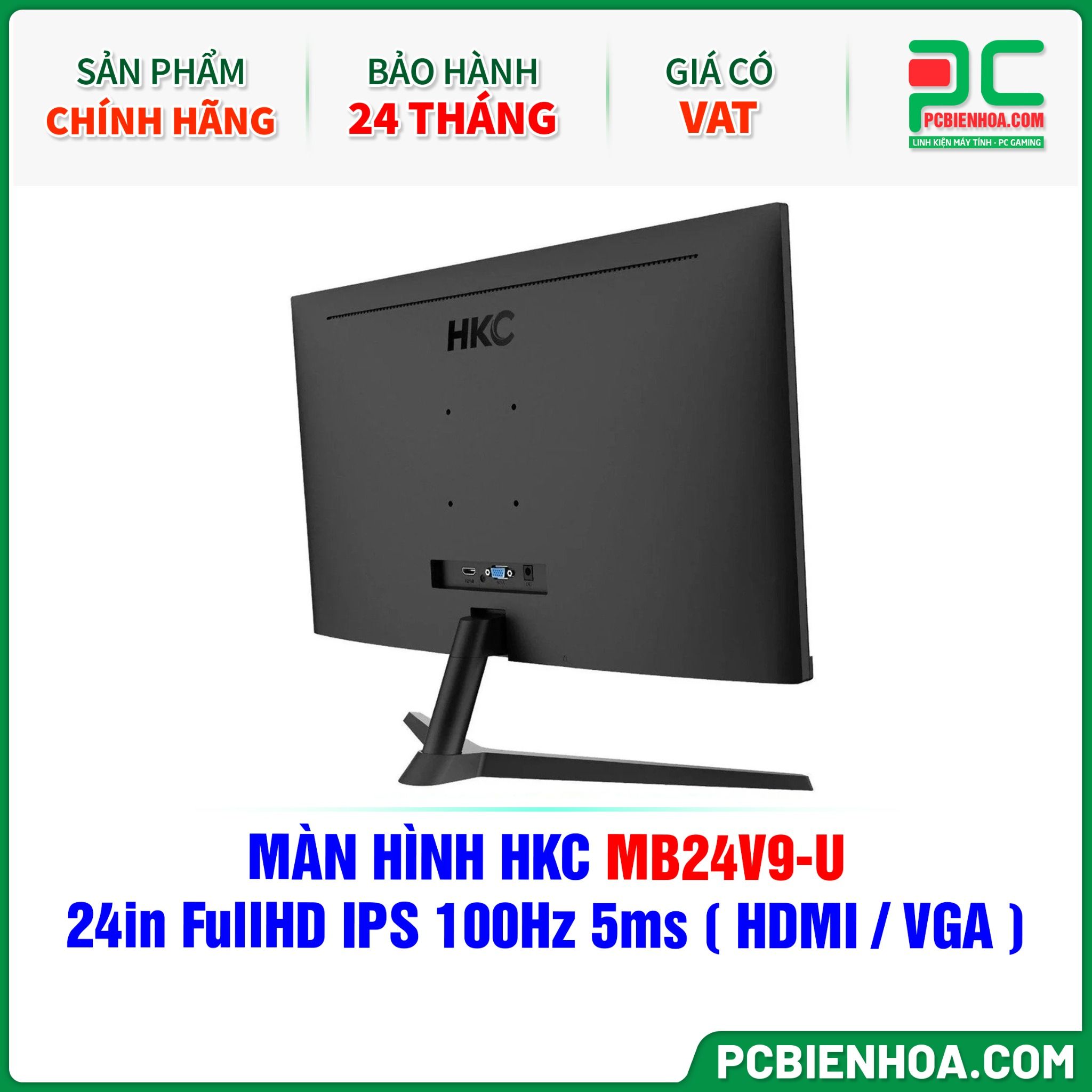 MÀN HÌNH HKC MB24V9-U - 24in FullHD IPS 100Hz 5ms ( HDMI / VGA )